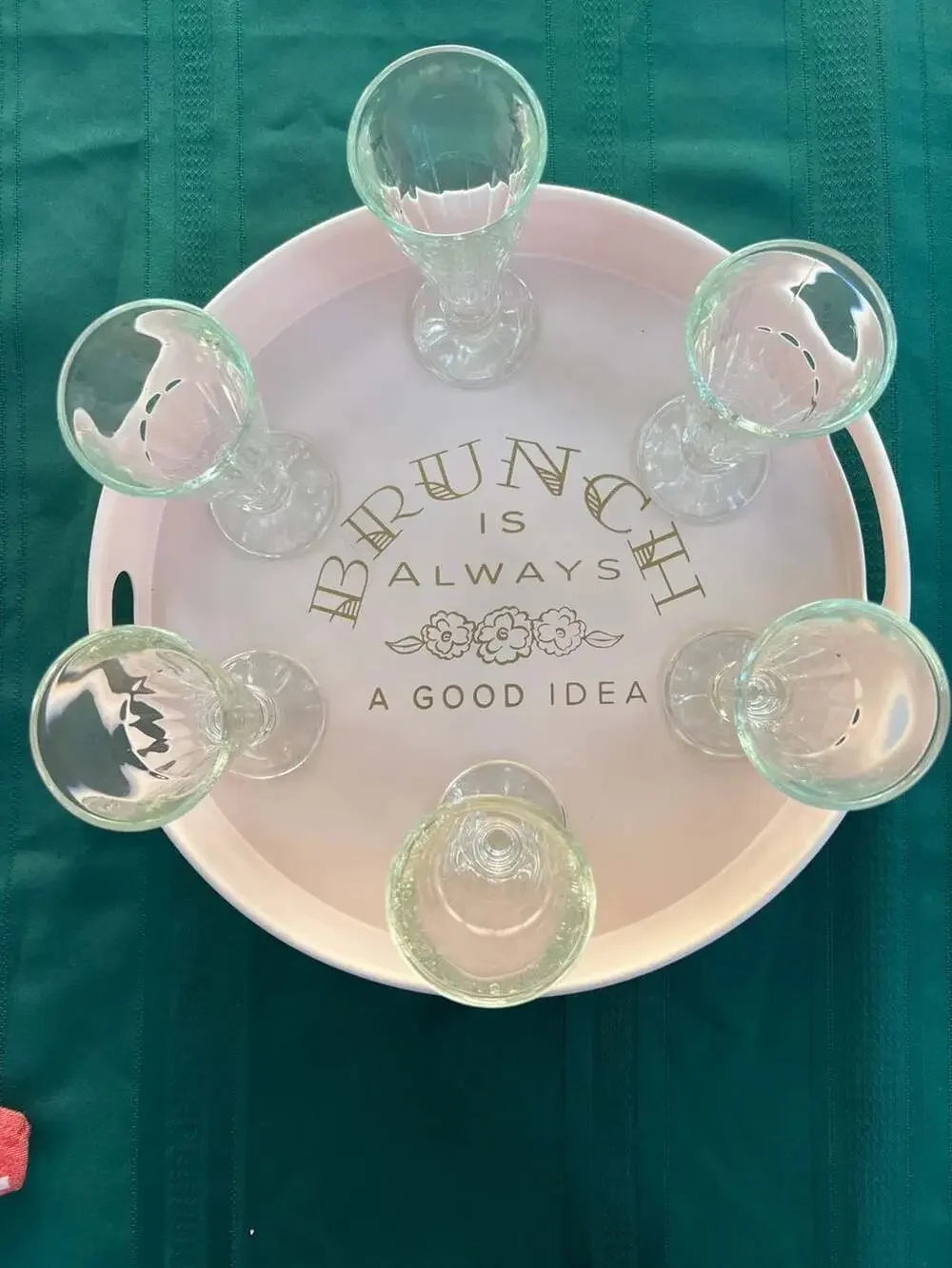 La Rochère French Pressed Glass Champagne Flute Set of 6